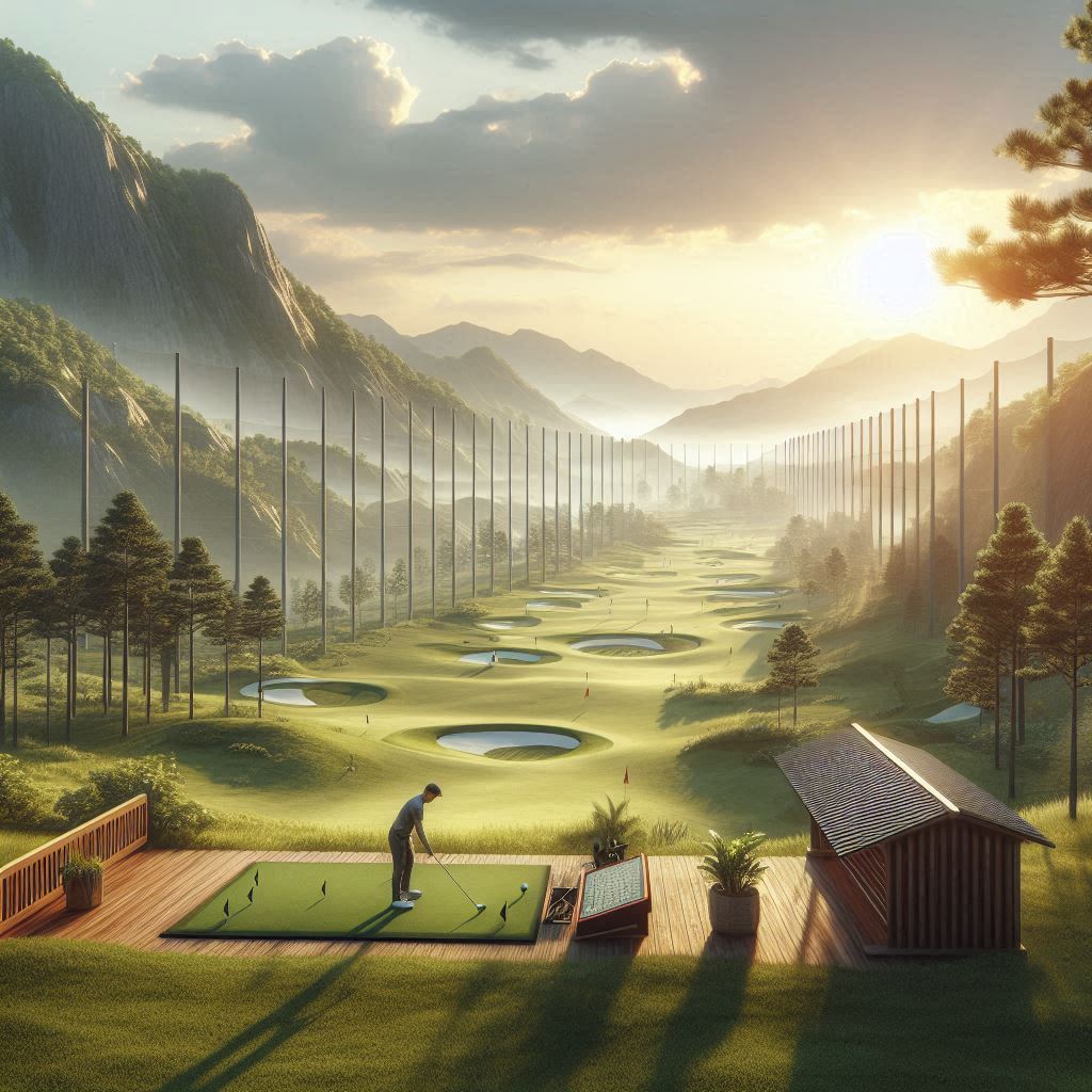 실외골프연습장 배경