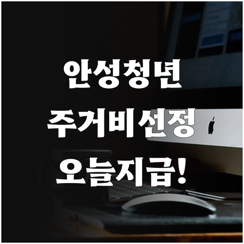 안성시 청년 주거비 지원 사업 대상자..