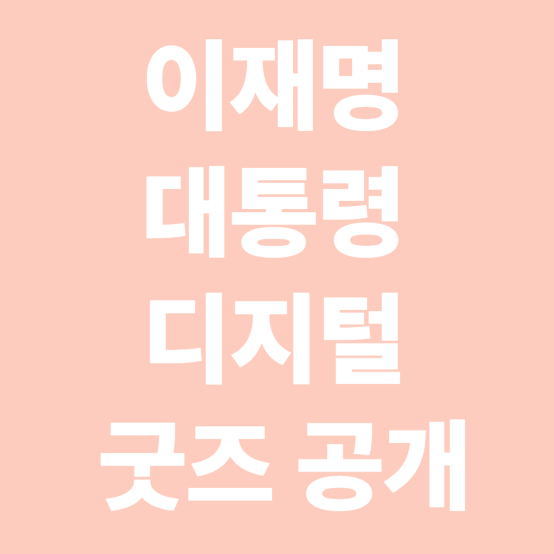 이재명 대통령 디지털 굿즈 공개