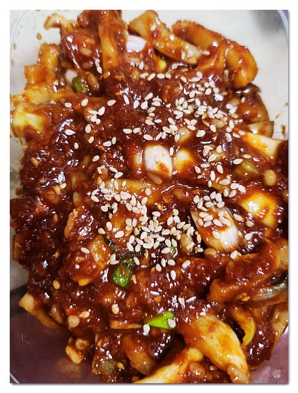 무말랭이무침2