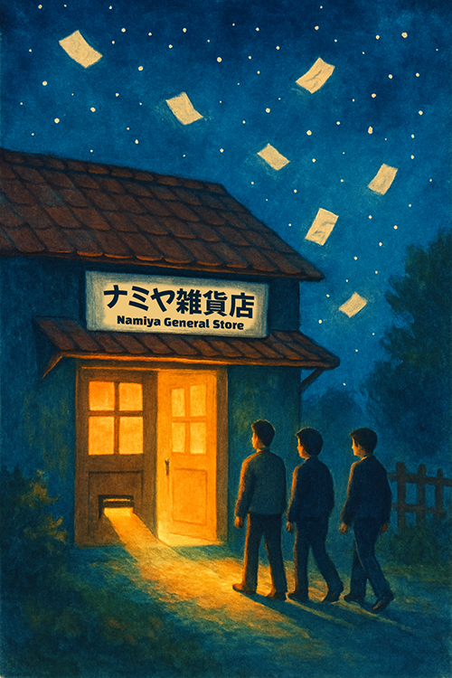나미야 잡화점의 기적을 생각하며 생성한 이미지