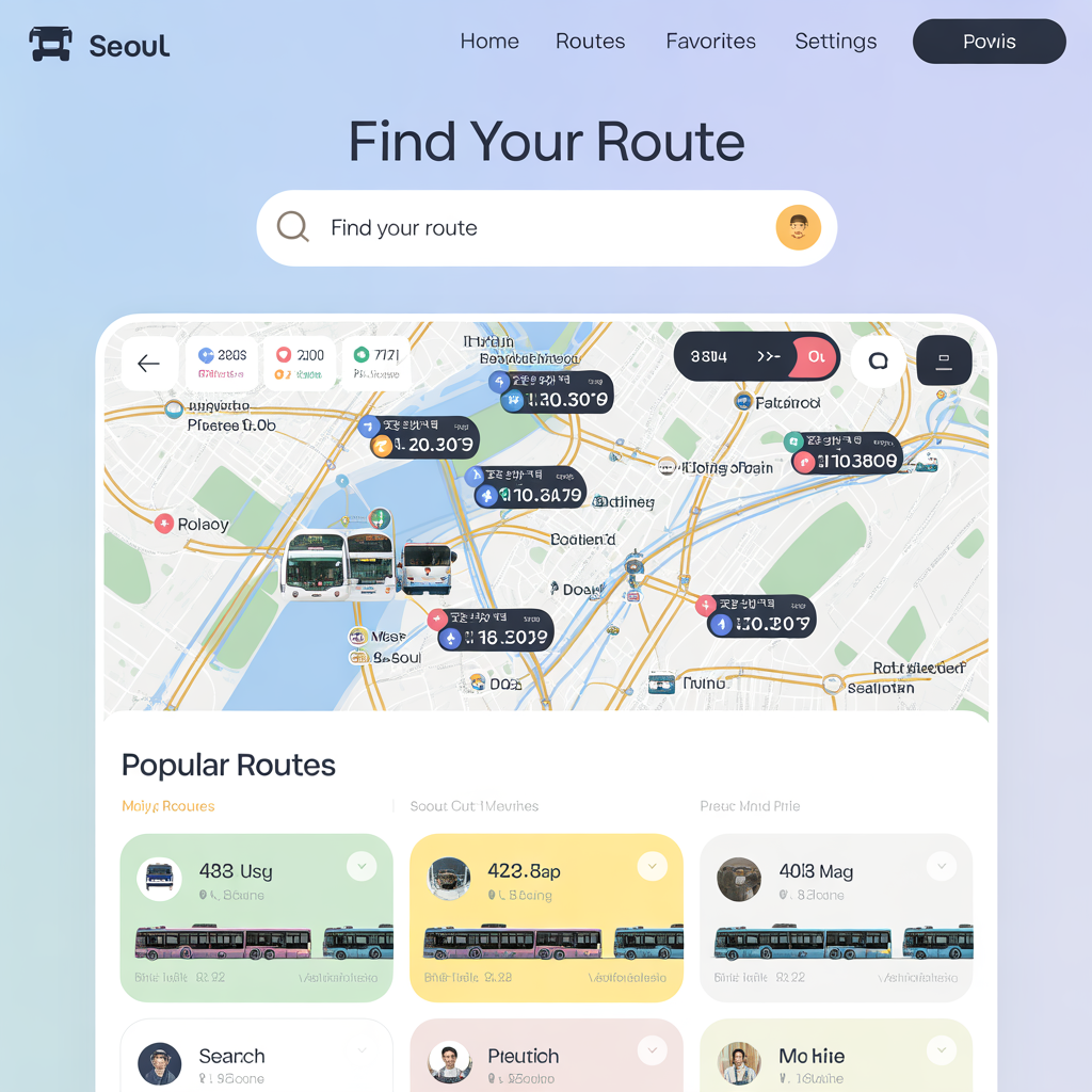 서울 시내버스 노선도 어플