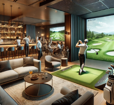 스크린 골프 사진