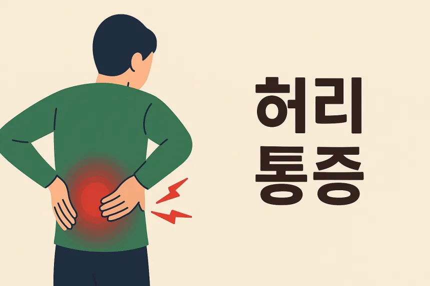 허리 근육통 빨리 푸는 법