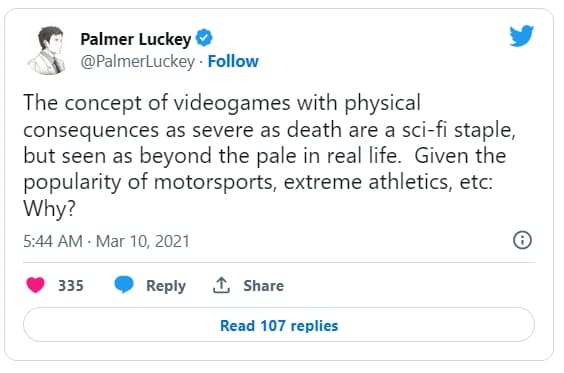 오큘러스 설립자, 게임에서 죽으면 현실에서도 죽는 VR 헤드셋 만들어 논란 VIDEO: This New VR Headset Will Literally Kill You If You Die in Game