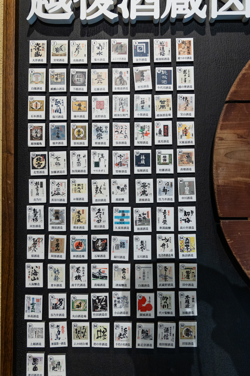 니가타 사케 종류