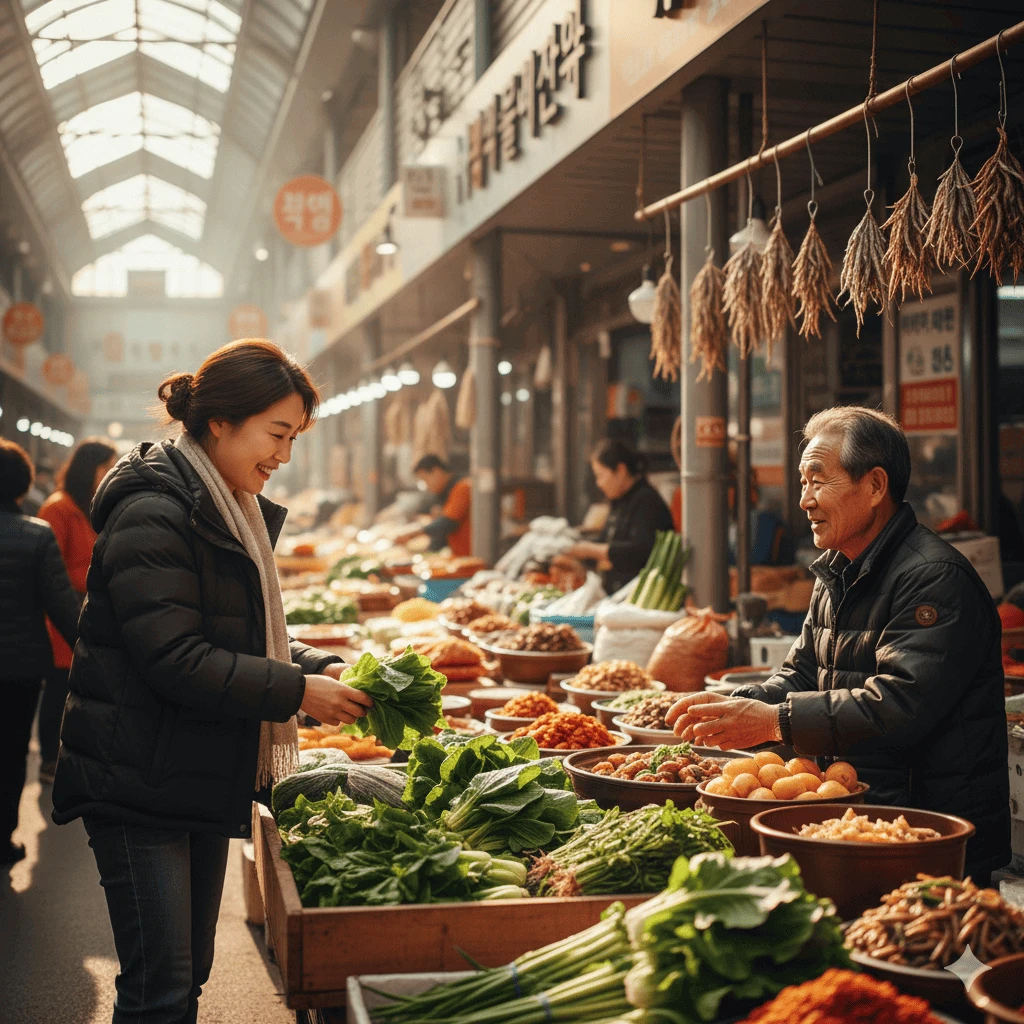 지역 상인들이 함께 친환경 배송 서비스를 운영하며 활기차게 소통하는 모습
지역 상인들이 함께 친환경 배송 서비스를 운영하며 활기차게 소통하는 모습