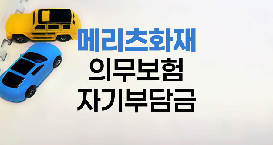 메리츠화재 자동차보험 의무보험 자기부담금 안내