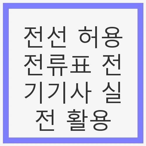 전선의 허용전류란?