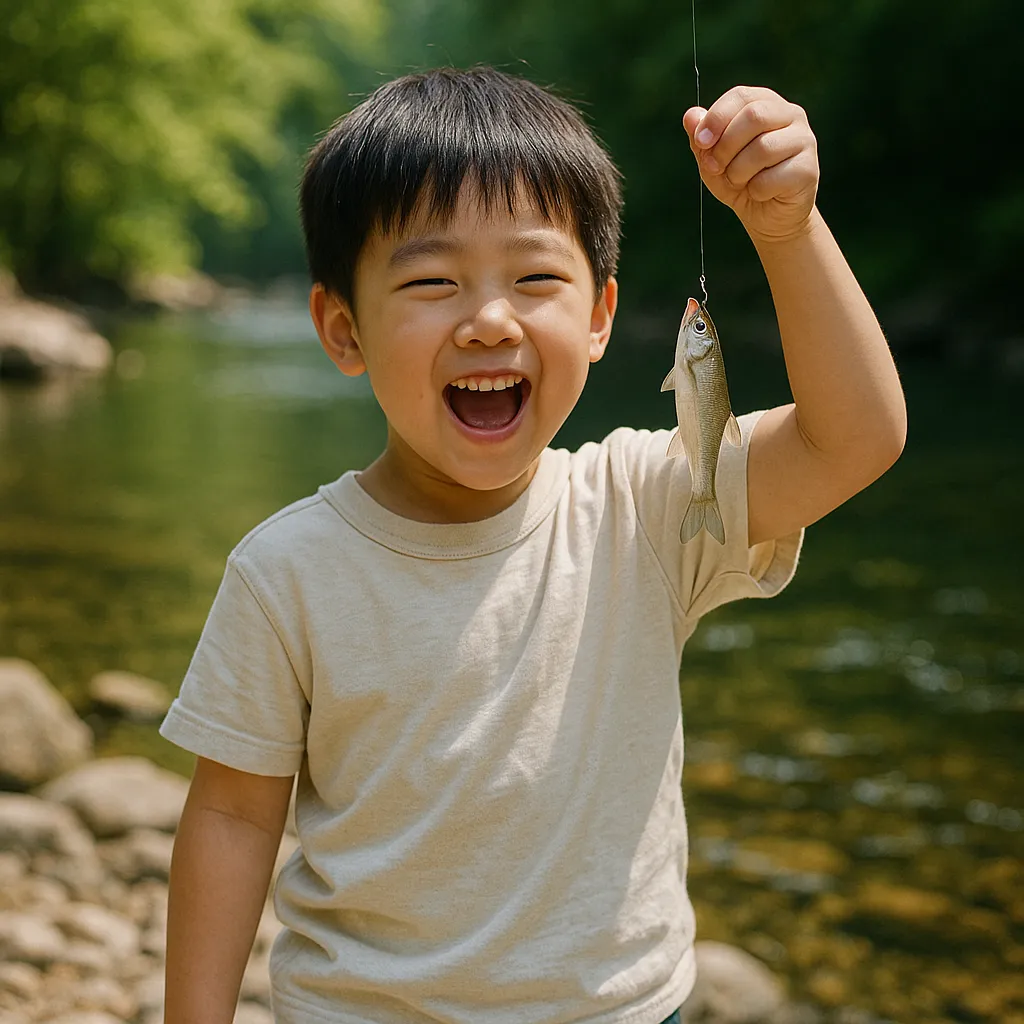 피라미 낚시 세트 채비 정보 이미지
