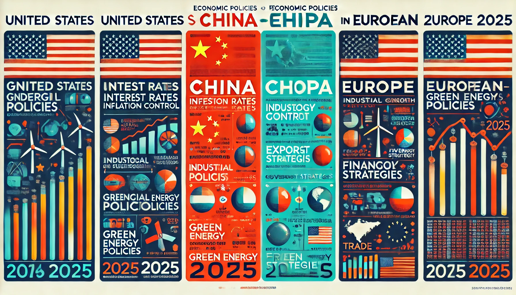 각국 경제 정책 비교 이미지