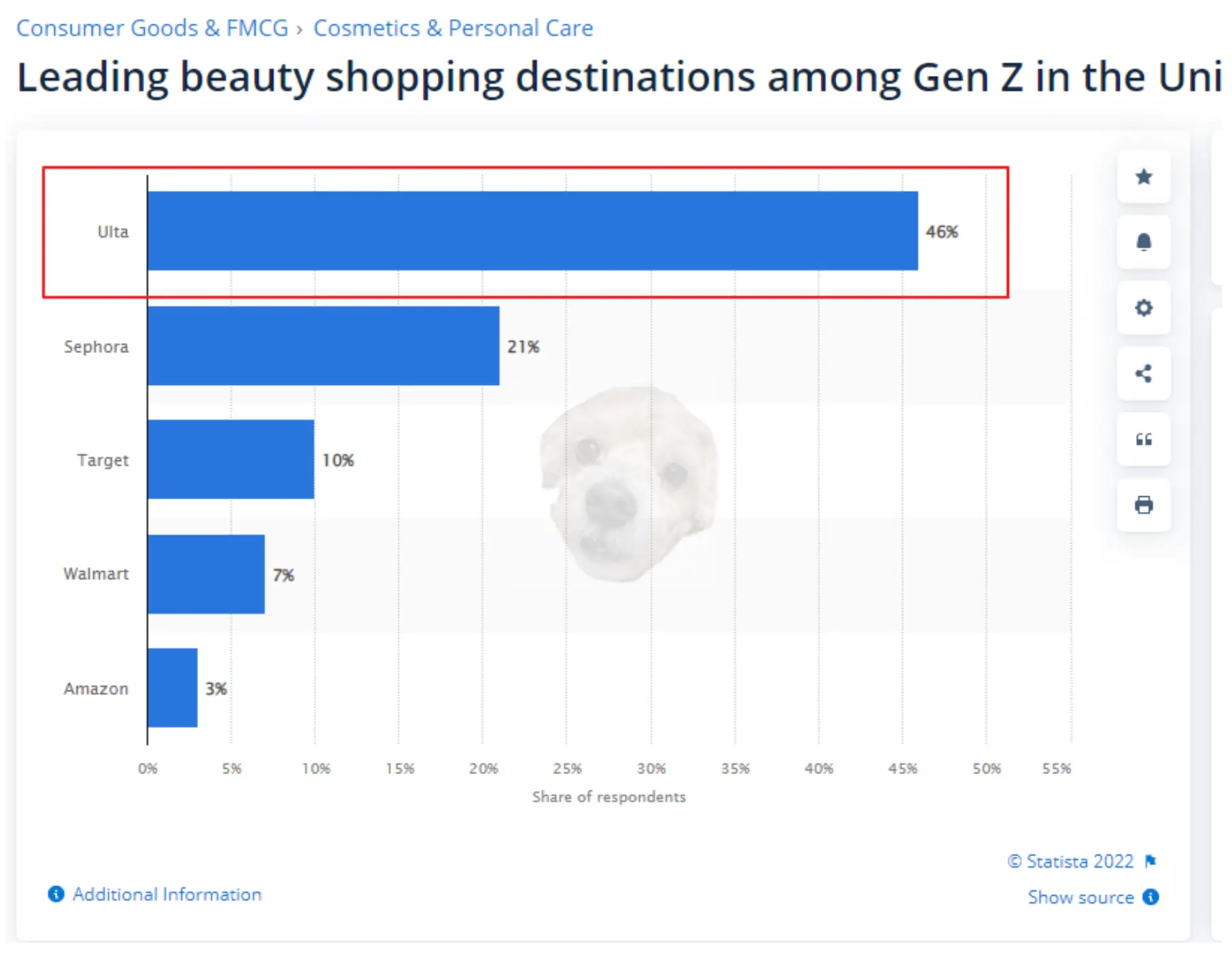GenZ 선호도 차트