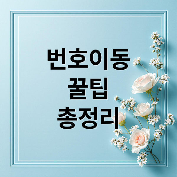 번호이동 완벽 가이드