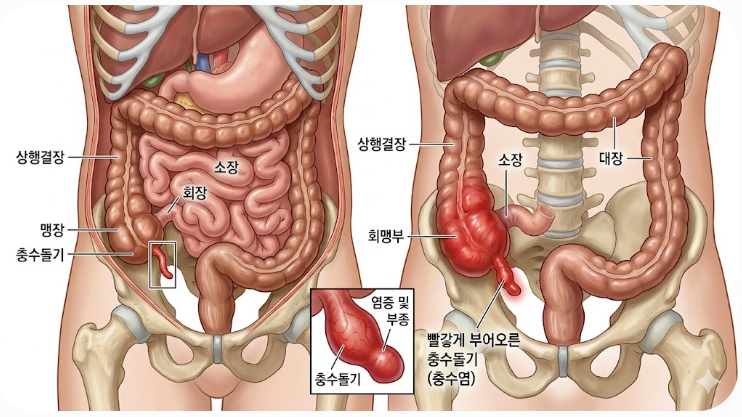 충수염 원인 파악하기
