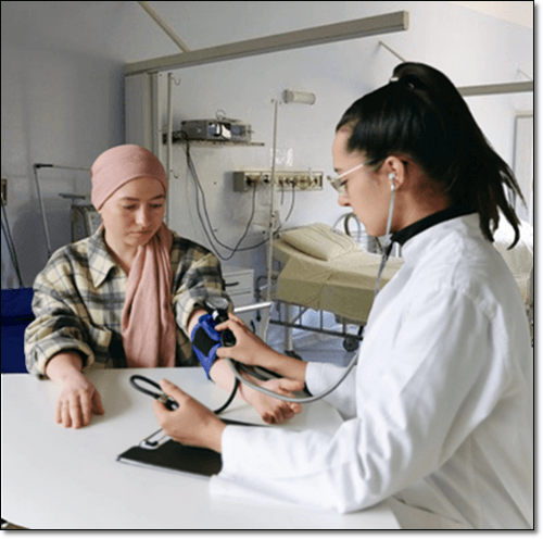 암 환자 혈압 체크