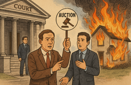 낙찰 후 화재 책임구조, 피해복구