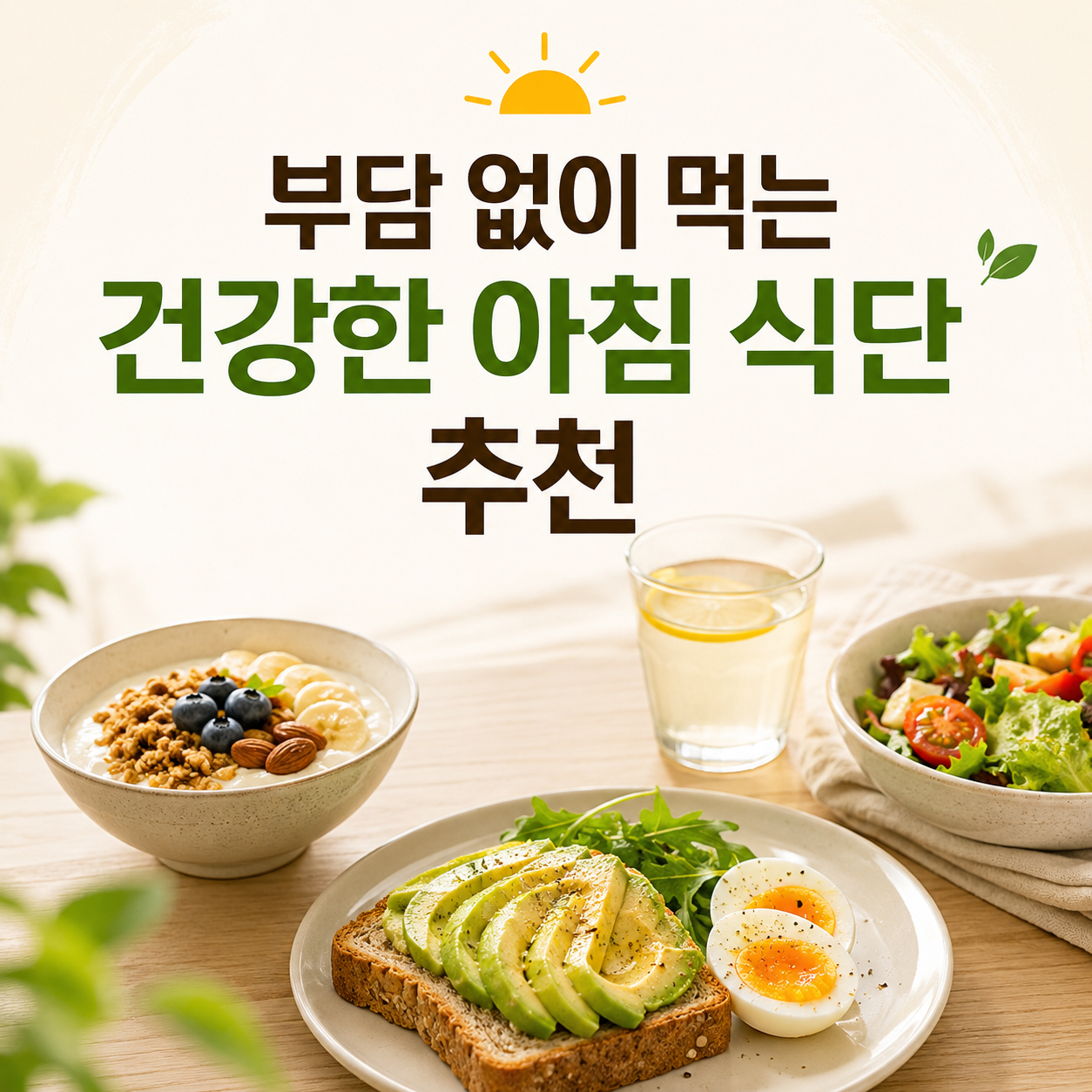 건강한 아침 식단