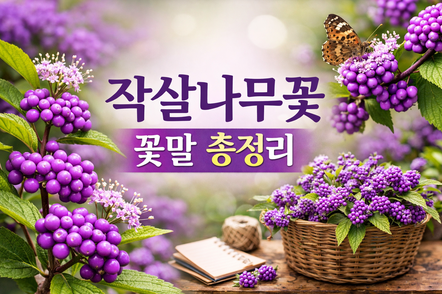 작살나무꽃 꽃말