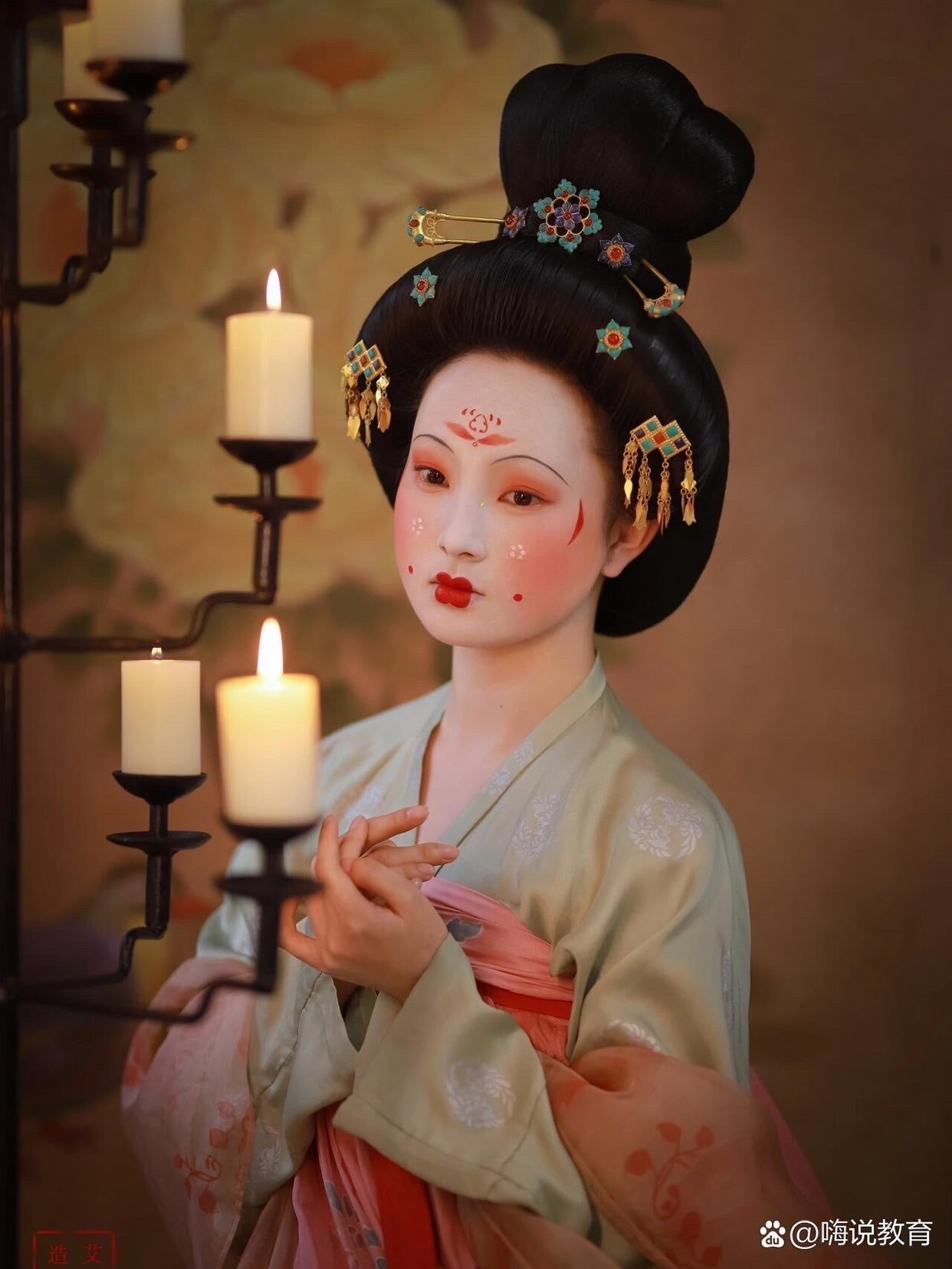 당나라 시대의 화장법과 가발 