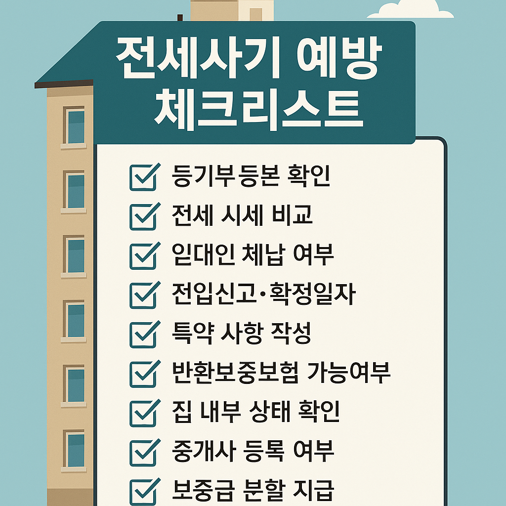 전세사기 예방 체크리스트