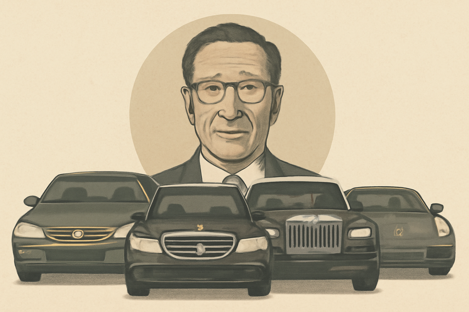 정주영 회장이 보유했던 자동차들: 현대 에쿠스부터 롤스로이스까지, 세부 모델과 함께 살펴보는 자동차 역사 관련 사진