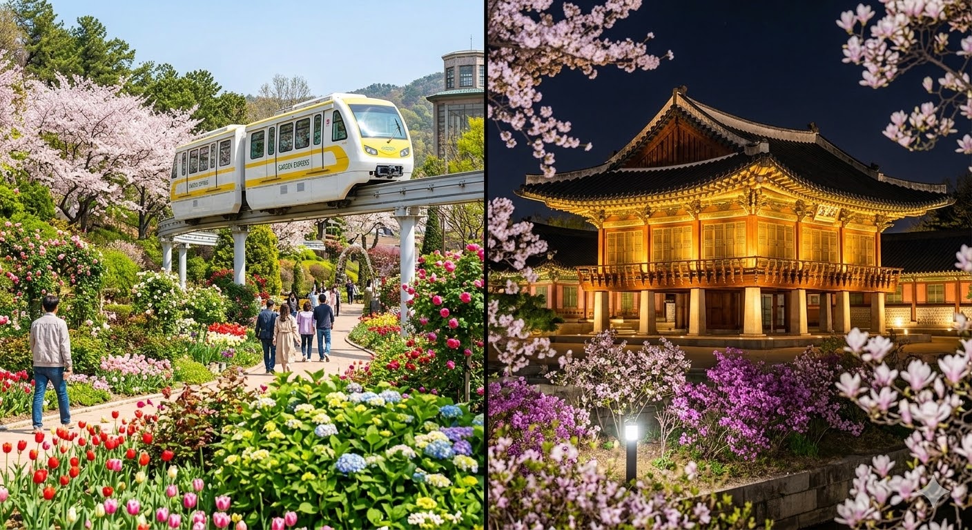화담숲과 창경궁 봄 야간개장 주요 특징 및 가성비 비교