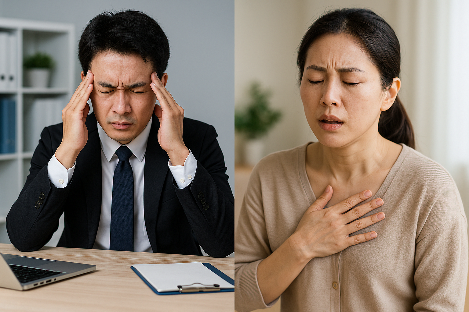 아무렇지 않다고요? 몸이 보내는 스트레스 경고를 알아보세요