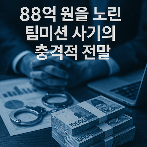 “팀미션 사기”의 진실: 88억 사기극의 전말과 수법