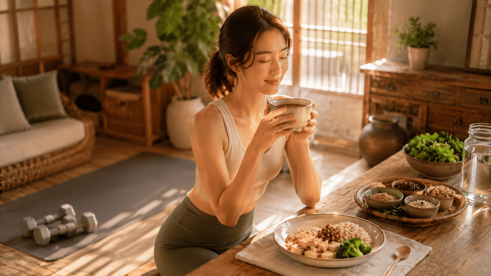 식물성 단백질이 포함된 팥물의 영양적 장점