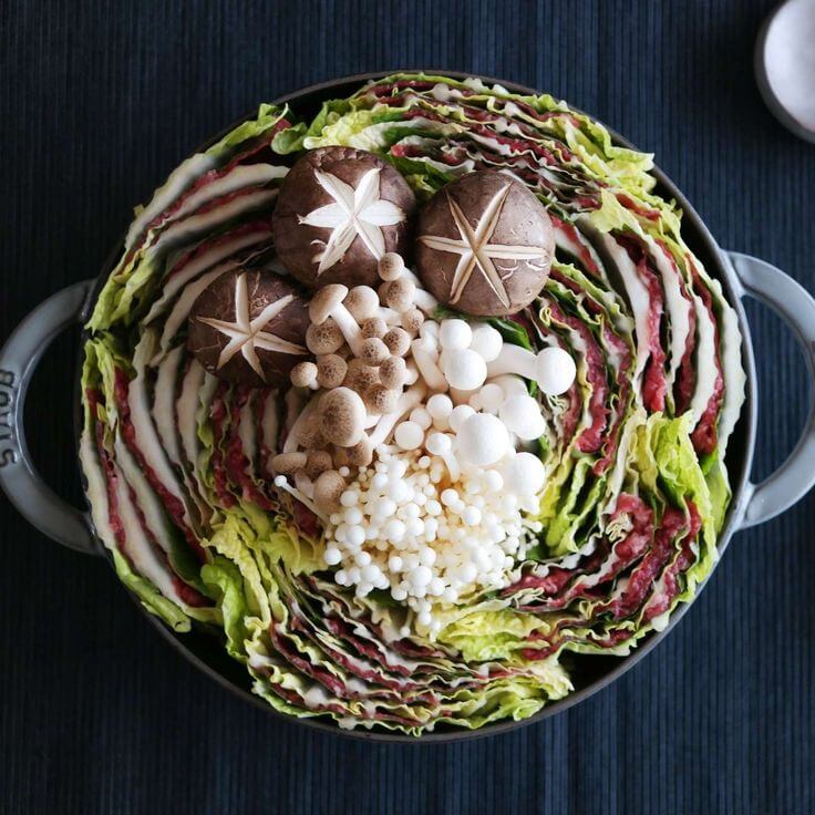 밀푀유나베 음식 사진