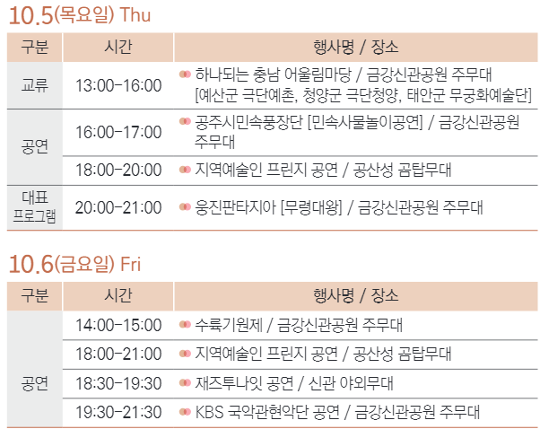 대백제전 공주, 부여 10월 축제 입장권 예약 방법