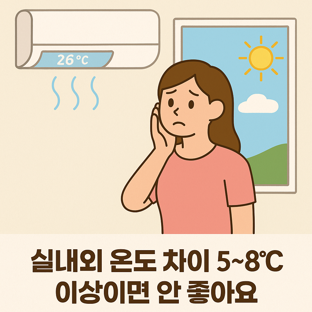 실내외 큰 온도 차이