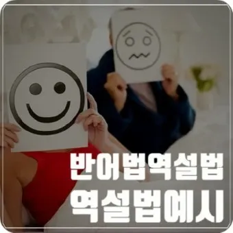 역설법 반어법 구분 사용 예시_13