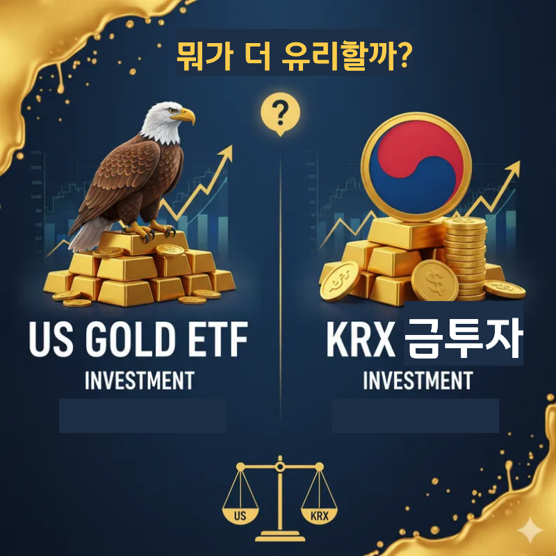 미국 골드 ETF VS KRX 금투자