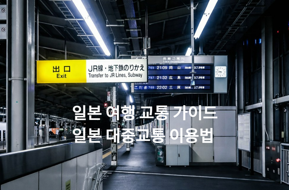 일본 대중교통 이용법부터 지역별 패스
