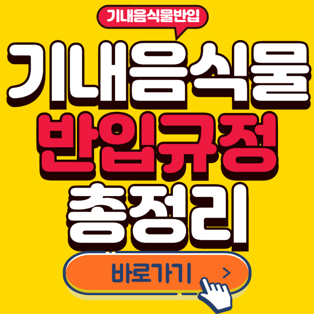 기내음식물반입