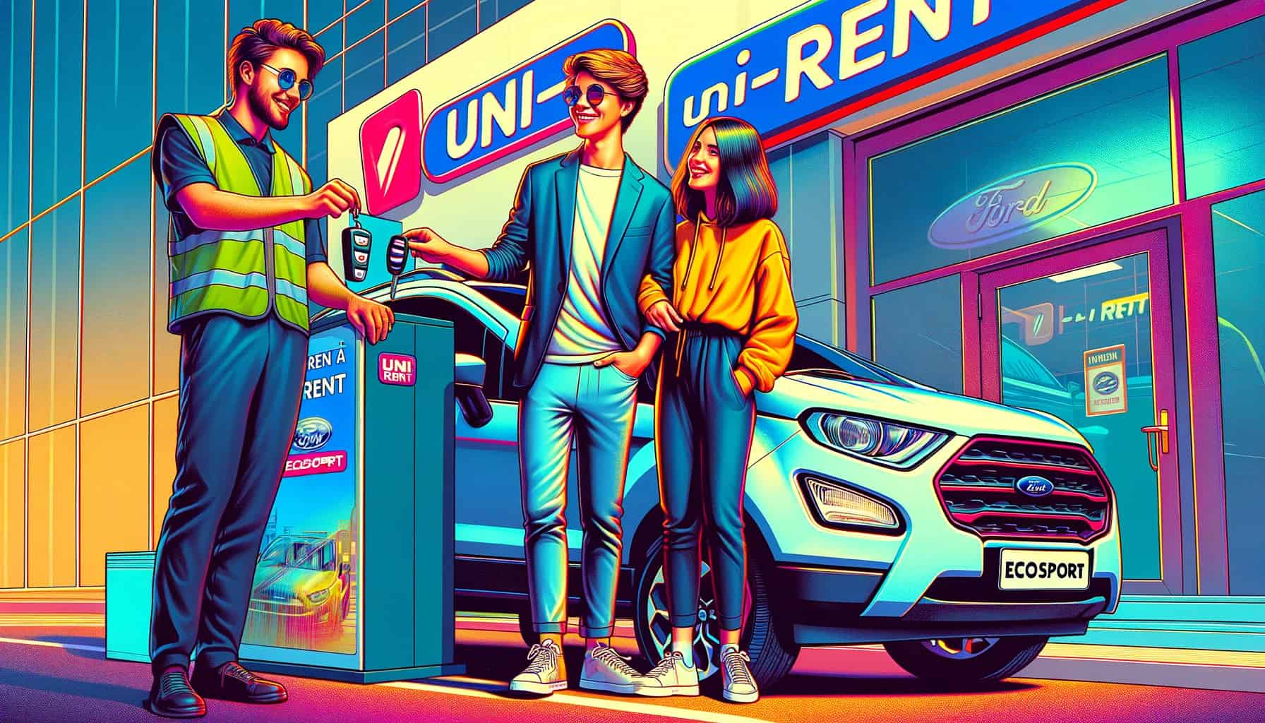 챗지피티로 그린 렌트카 그림