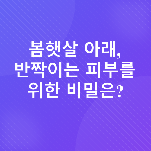 피부 노화 관리_1