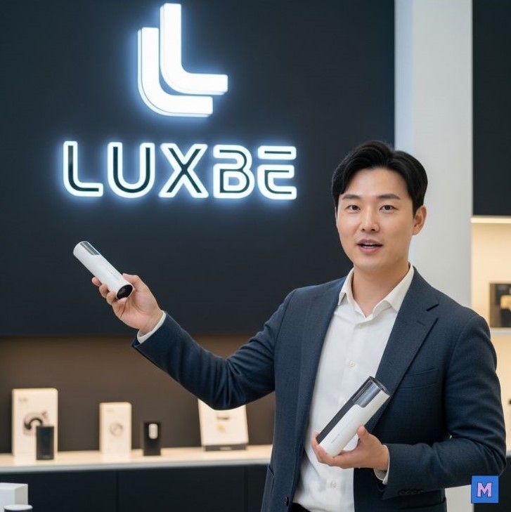 브랜드 제품을 소개하는 청년 창업가의 모습 via Gemini