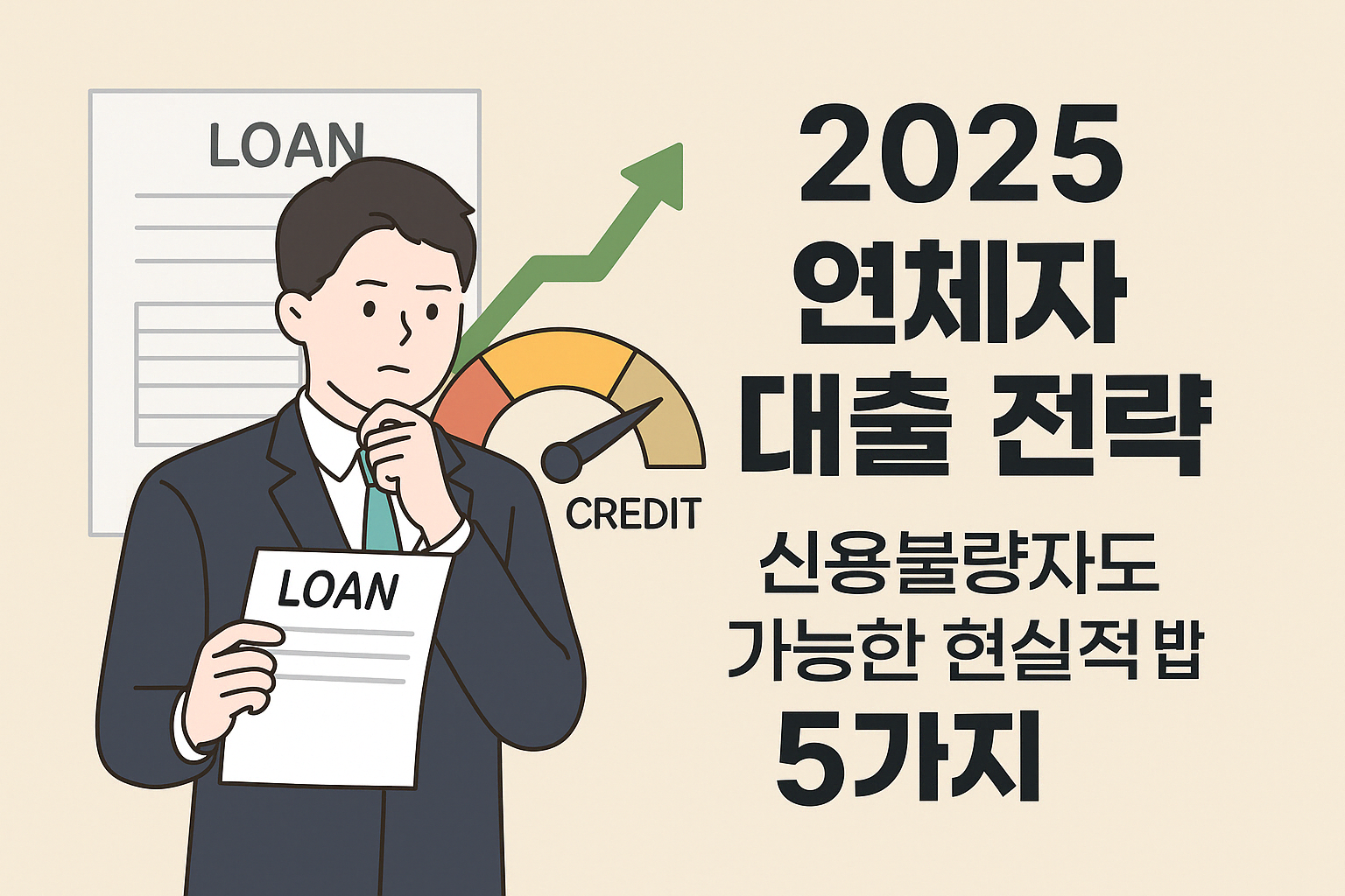 2025 연체자 대출 전략 ❘ 신용불량자도 가능한 현실적 방법 5가지.