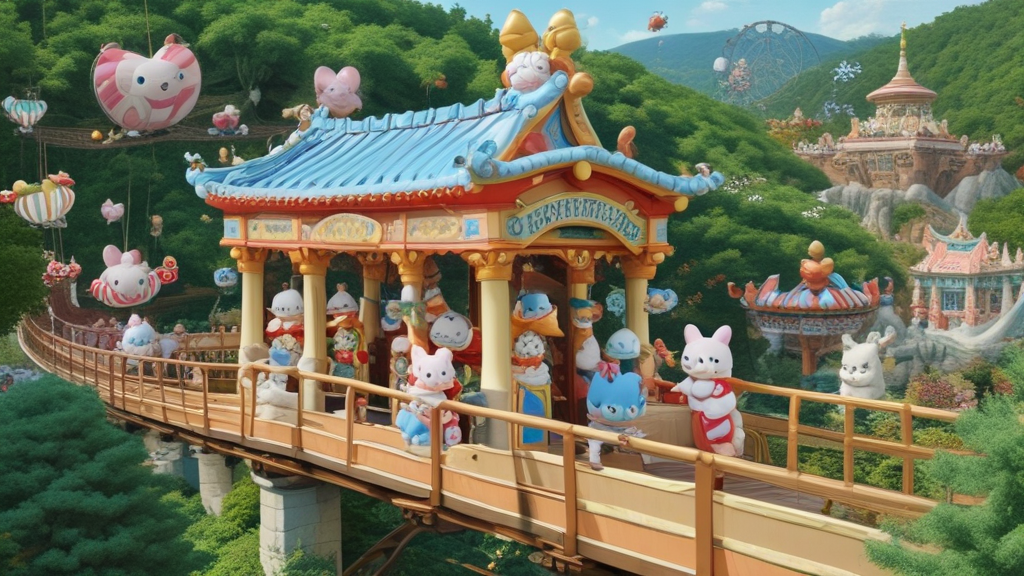 산토리오 마스코트 전경