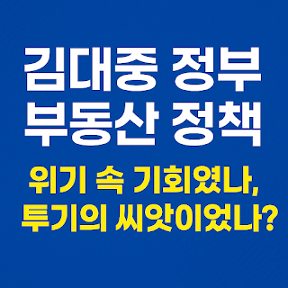 김대중 정부 부동산 정책 분석: IMF 위기 속 재건축과 투자개방의 이면