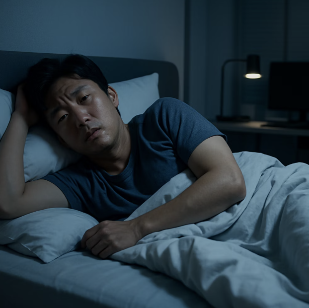 밤새 뒤척이는 아이러니