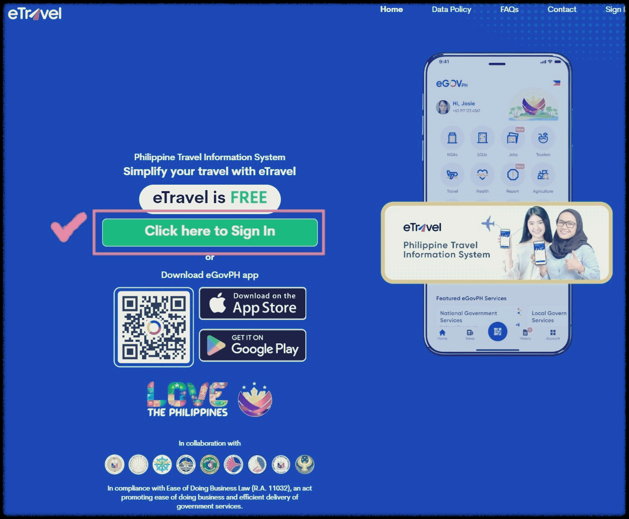 필리핀 이트래블 eTravel 신청부터 QR코드 발급