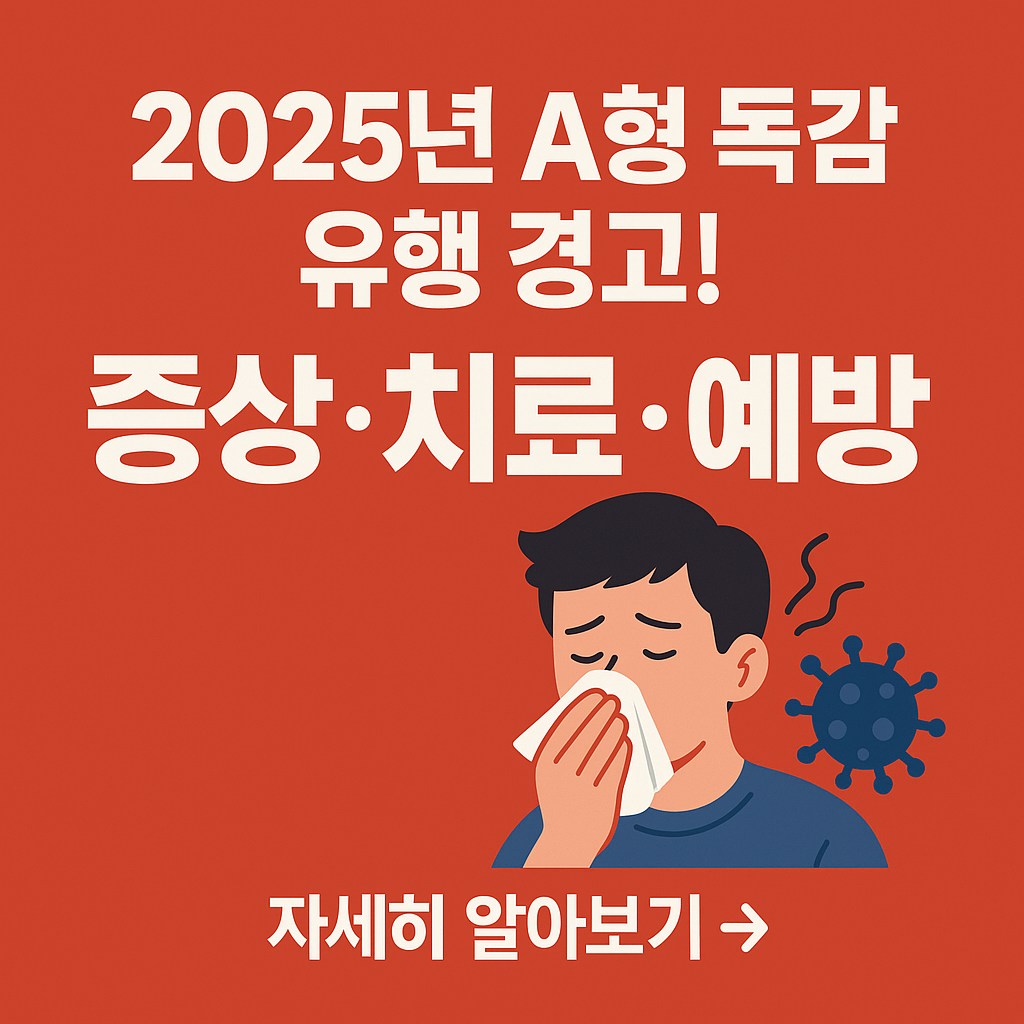 2025년 A형 독감 대유행｜초기증상&middot;잠복기&middot;치료방법&middot;보험금 청구 총정리