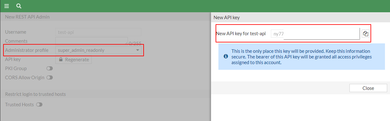 Fortigate API