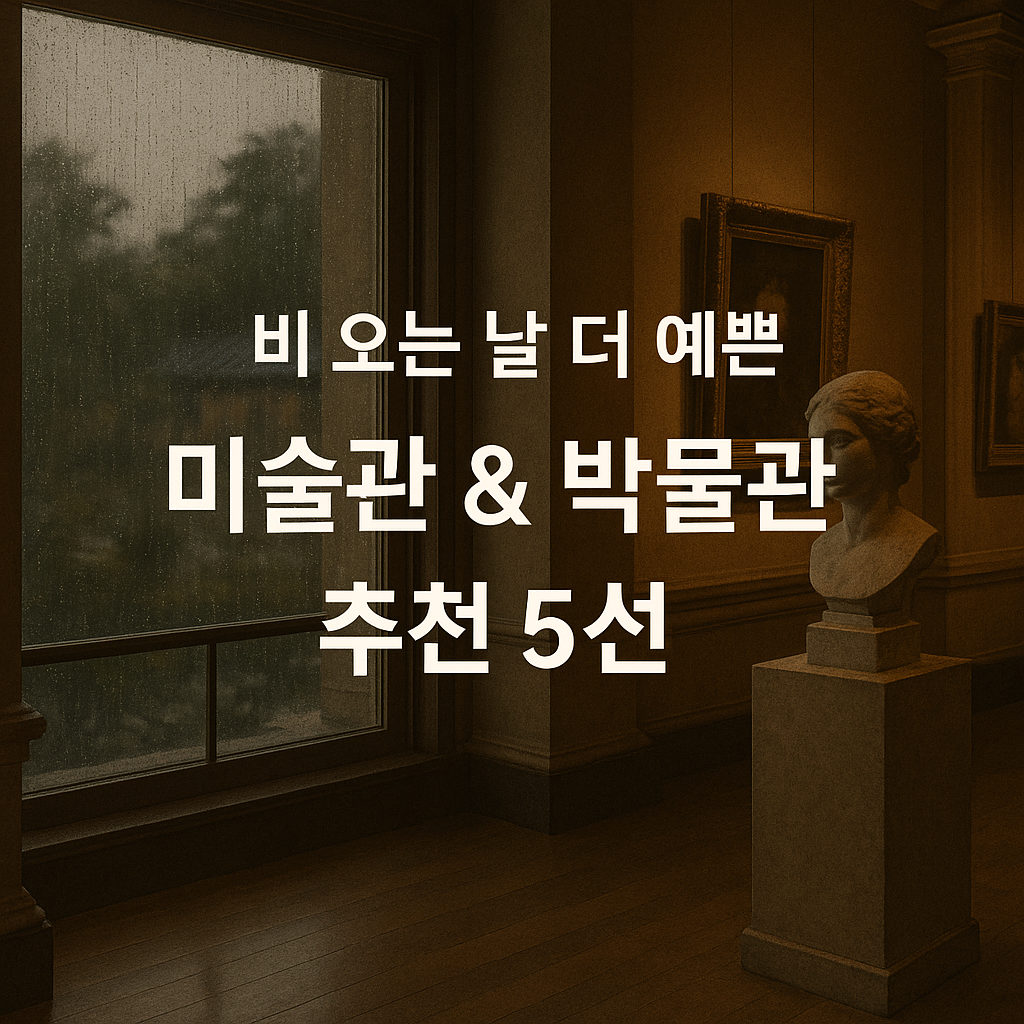 비 오는 날 더 이쁜 미술관 &amp; 박물관 추천 관련 사진