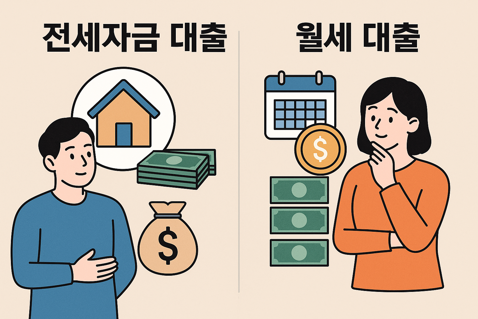 전세자금 대출 vs 월세 대출 완벽 비교!