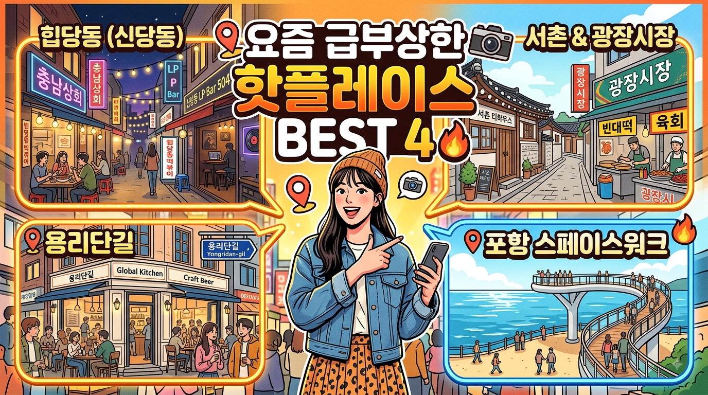 급부상 핫플레이스 BEST 4