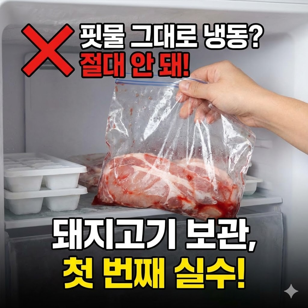 돼지고기 사 오면 제일 먼저 하는 실수